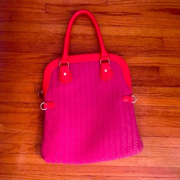 ❤️ NEW Deux Lux Designer Pink & Coral Large Purse - Picture 7 of 8
